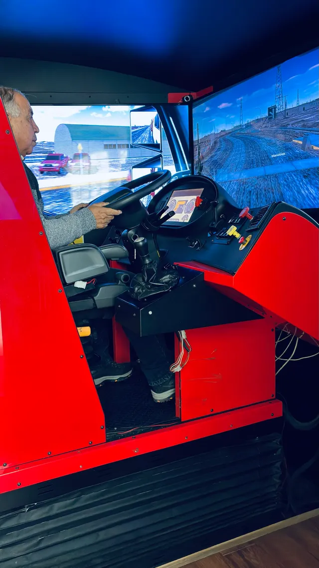 Interior del simulador de inmersión total